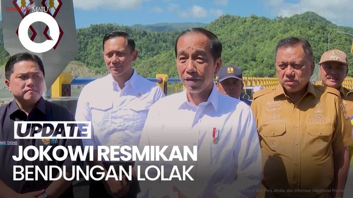 Jokowi Resmikan Bendungan Lolak di Sulut, Didampingi Basuki-AHY