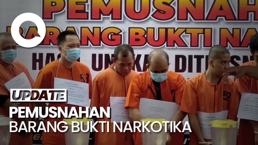 Polda Sumsel Musnahkan 108 Kg Sabu-134 Ribu Butir Ekstasi