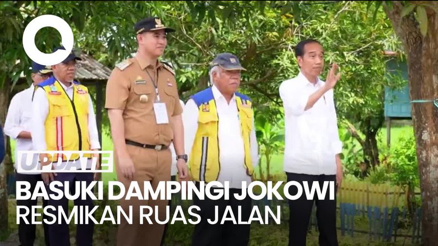 Penampakan Menteri Basuki Kembali Dampingi Jokowi di Acara Peresmian