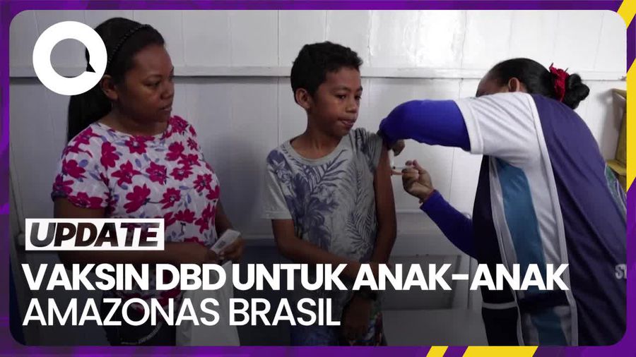 Anak-anak di Amazonas Brasil Terima Vaksin DBD