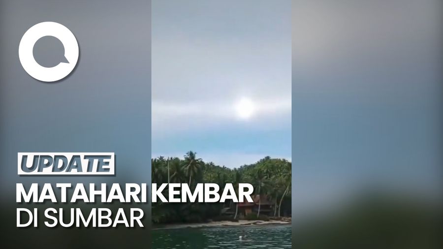 Penampakan Matahari Kembar yang Bikin Heboh di Sumbar