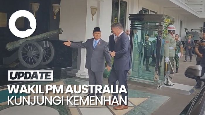 Prabowo Terima Kunjungan Wakil PM Australia di Kemenhan
