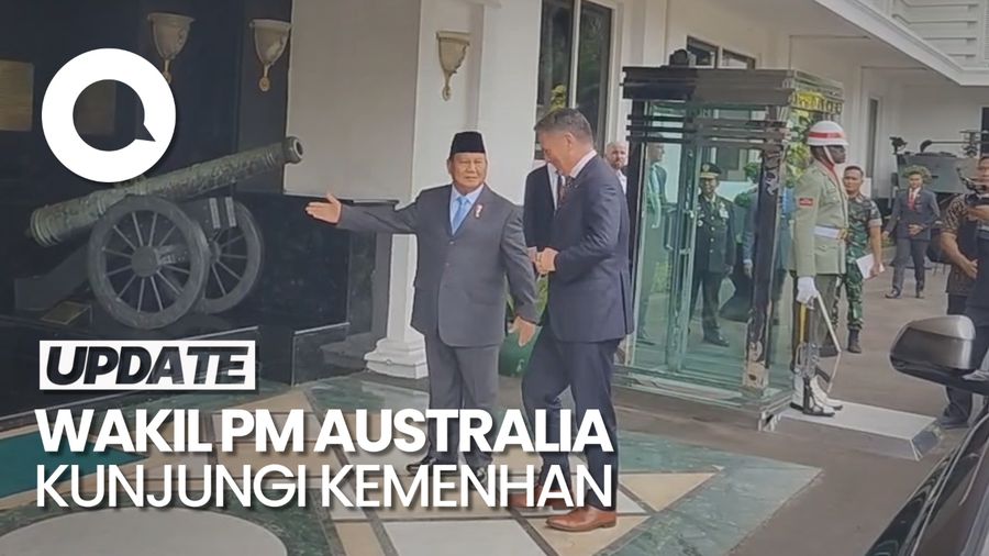 Prabowo Terima Kunjungan Wakil PM Australia di Kemenhan