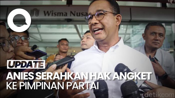 Anies Baswedan soal Hak Angket: Biar Pimpinan Partai yang Bicara