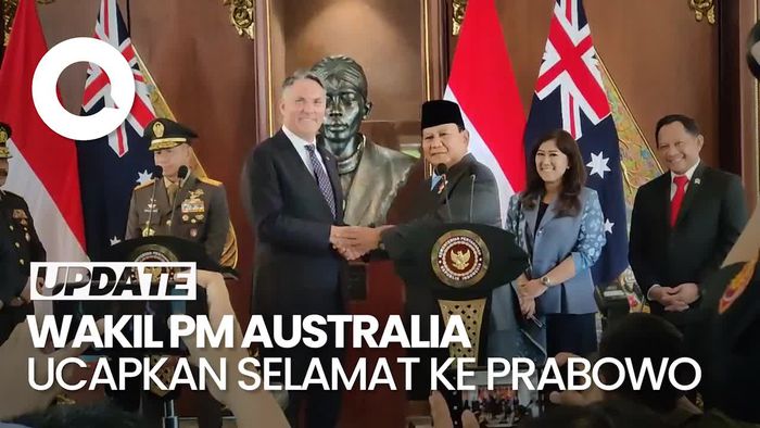 Wakil PM Australia ke Prabowo: Selamat Anda Jadi Presiden RI Berikutnya