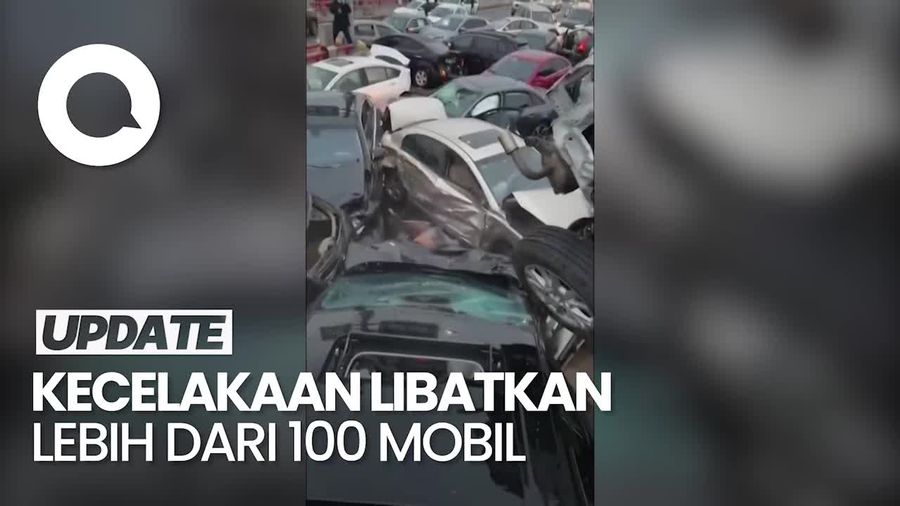 100 Lebih Mobil Terlibat Kecelakaan di Jalan Tol China, 9 Orang Luka-luka