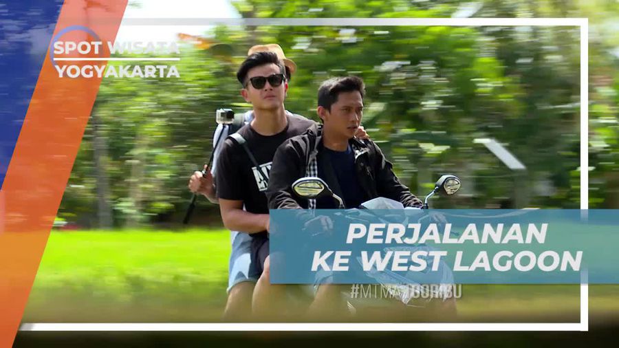 Naik Motor Menuju West Lagoon Bantul Yogyakarta 