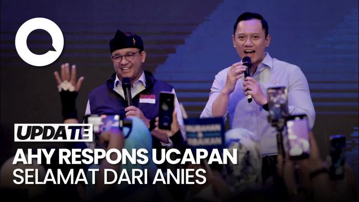 AHY Respons Ucapan Selamat dari Anies: Kadang Kita Berbeda, Tapi Tujuan Sama