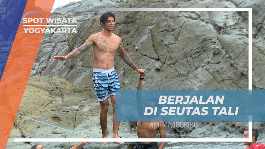 Waterlining, Sensasi Seru Mencoba Berjalan di Atas Seutas Tali, Yogyakarta