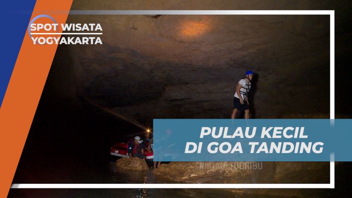 Memijakkan Kaki di Pulau-pulau Kecil di Dalam Goa Tanding, Yogyakarta