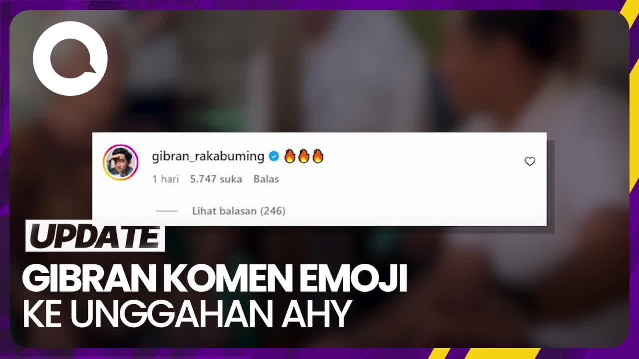 AHY Unggah Video Blusukan di IG, Gibran Komen Beri Emoji