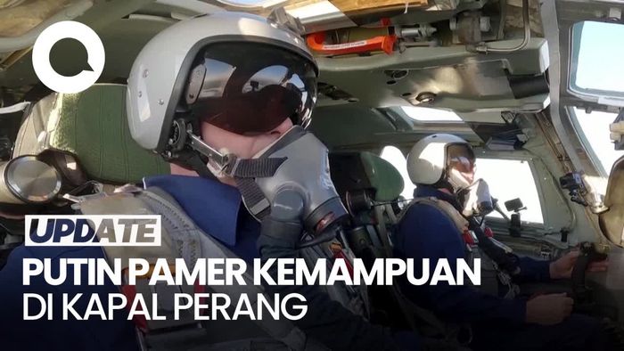Momen Putin Jadi Pilot Pesawat Pengebom Nuklir Tu-160M