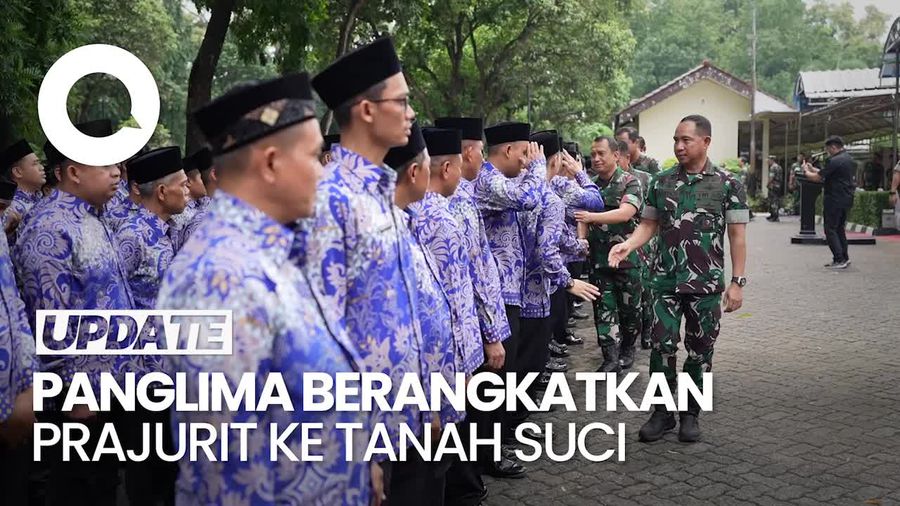 Panglima Lepas Keberangkatan 285 Prajurit dan ASN Mabes TNI ke Tanah Suci