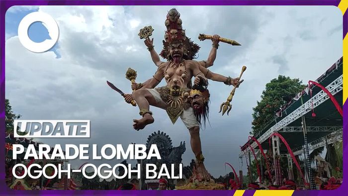 Lomba Ogoh-ogoh di Tabanan Bali, Antusias Meski Diguyur Hujan