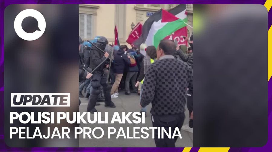 Pelajar Pro Palestina Dipukuli Polisi Tuai Kecaman di Italia