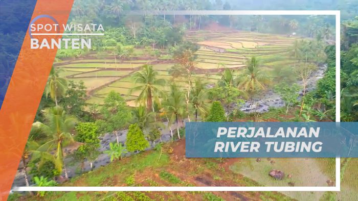 Menyusuri Jalan Persawahan Menuju Titik Start River Tubing di Padarincang, Banten