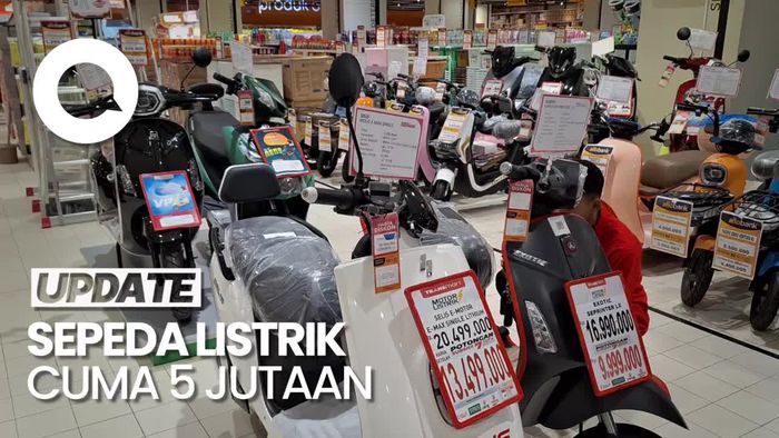 Sepeda Listrik Diskon Jutaan Rupiah di Transmart Full Day Sale
