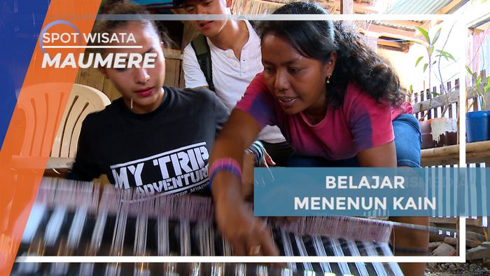 Mencoba Belajar Membuat Kain Tenun Khas Desa Koja Doi, Sikka