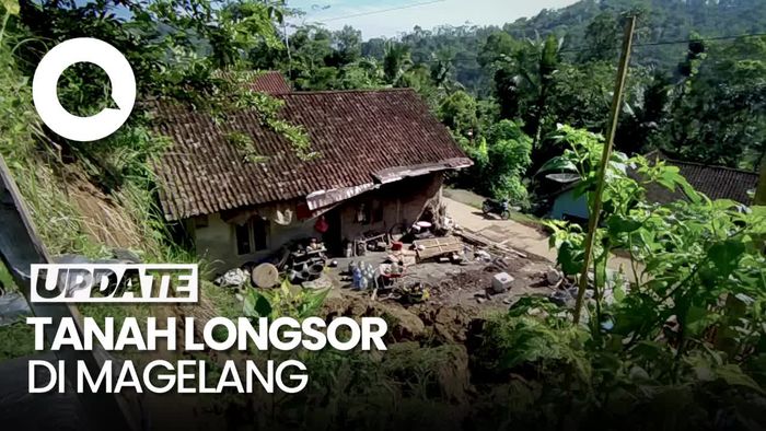 Tanah Longsor Timpa Tempat Usaha Grubi di Magelang, 4 Orang Luka