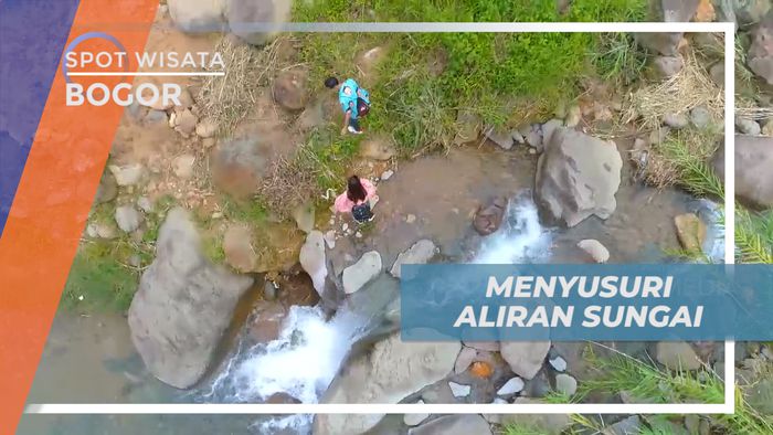 Menyusuri Tepian Sungai Nan Sejuk Menuju Curug Leuwi Hejo, Bogor