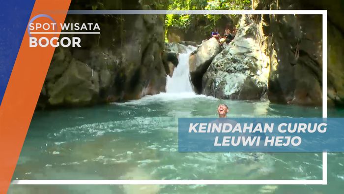 Seru-seruan Berenang Menikmati Indahnya Curug Leuwi Hejo, Bogor