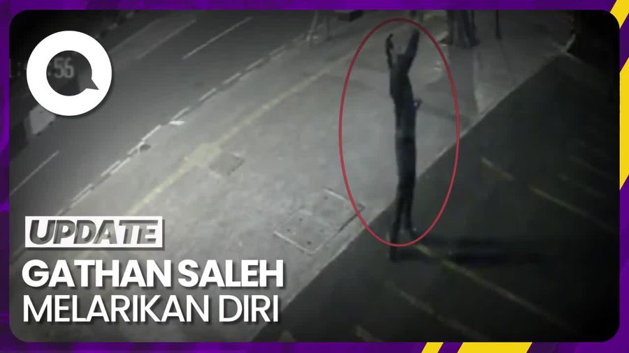 Gathan Saleh Terduga Pelaku Penembakan Melarikan Diri