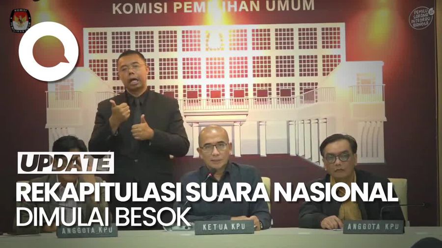 Besok, KPU Akan Mulai Rekapitulasi Suara Nasional Pemilu 2024