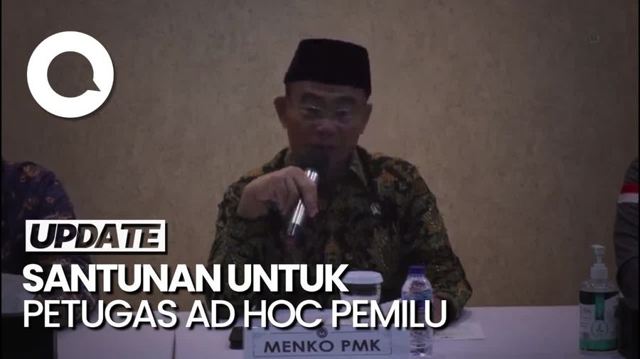 Menko PMK-BPJS Beri Santunan Rp 2,6 M ke Petugas Ad Hoc Pemilu 2024