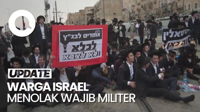 Warga Israel Demo Ogah Wajib Militer, Berujung Ricuh