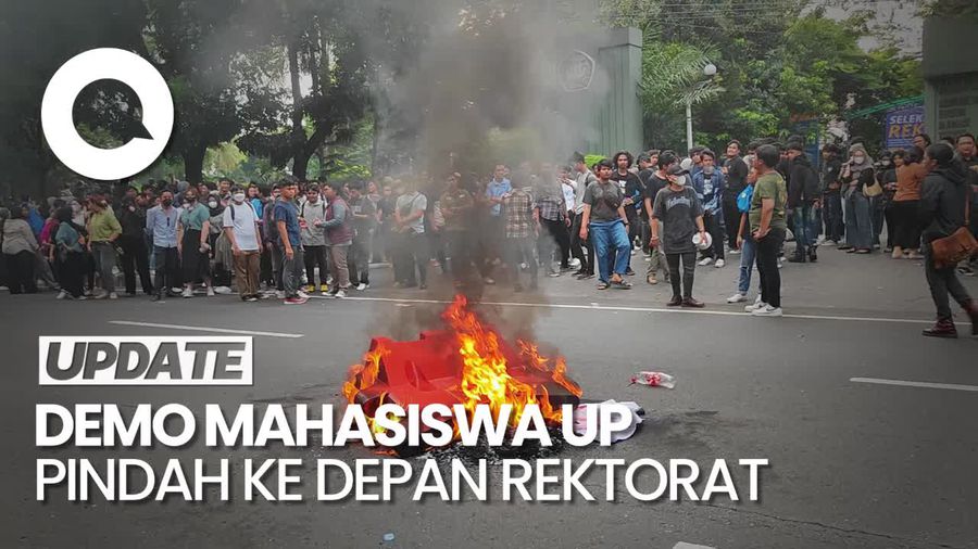 Demo Mahasiswa UP Pindah ke Depan Rektorat, Lalin Lenteng Agung Lancar Lagi