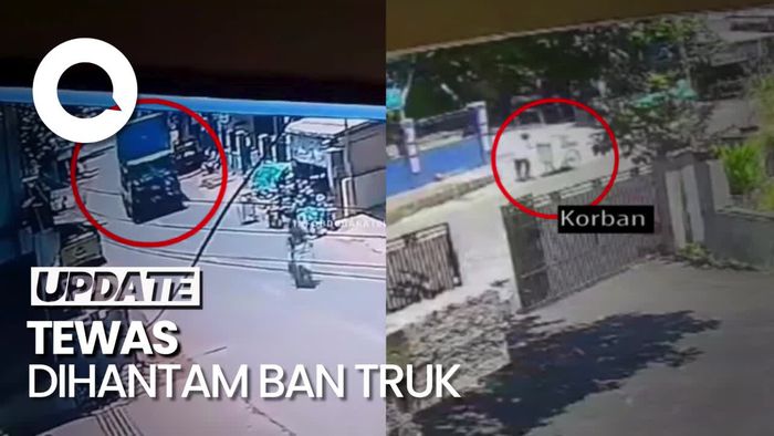 Detik-detik Tukang Rujak di Bandung Barat Tewas Dihantam Ban Truk yang Copot