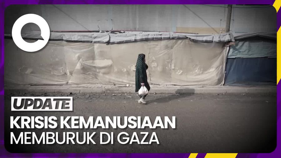 Nestapa Warga Gaza Antre Berjam-jam Demi Mendapatkan Roti