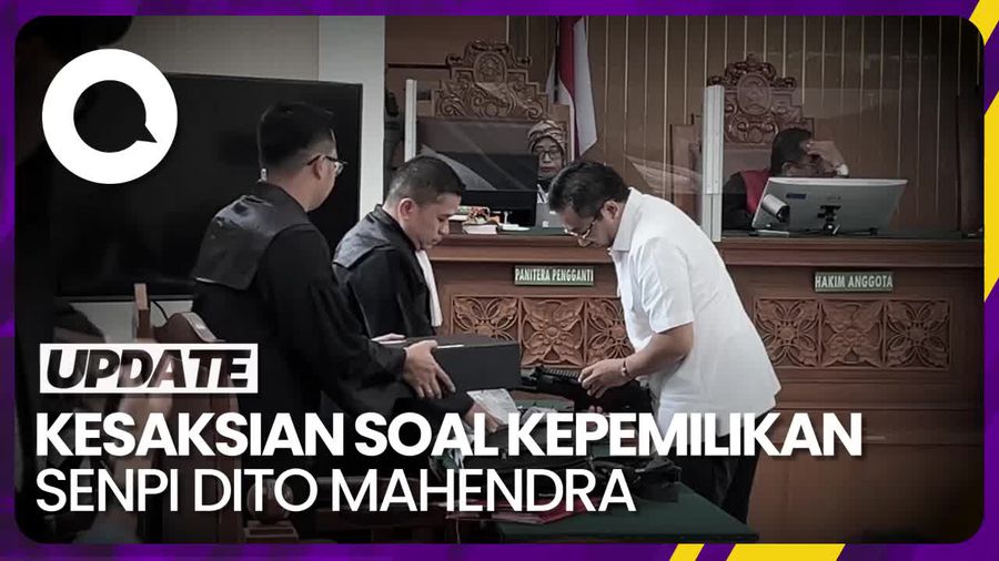 JPU Tampilkan 15 Senpi Milik Dito Mahendra di Persidangan