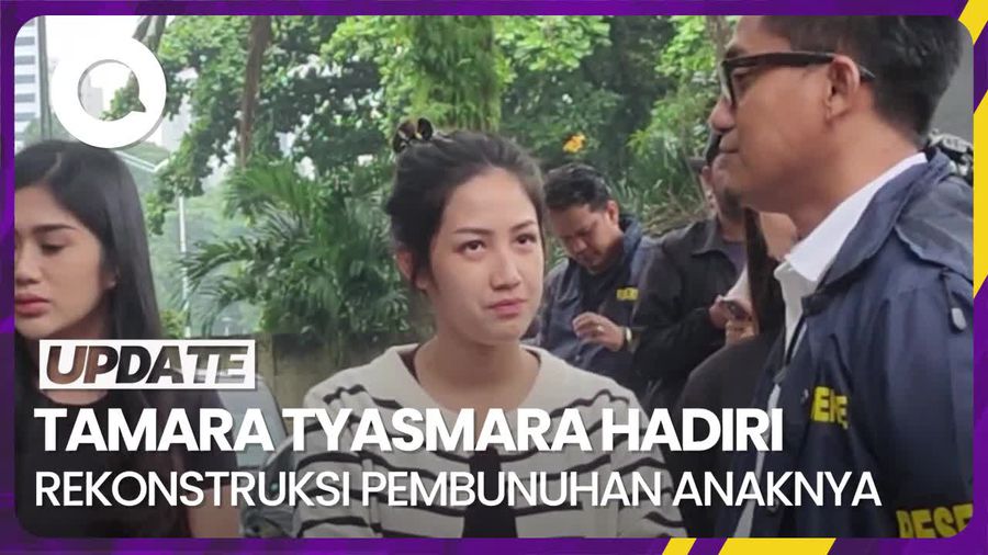 Saat Tamara Tyasmara Hadiri Rekonstruksi Pembunuhan Anaknya