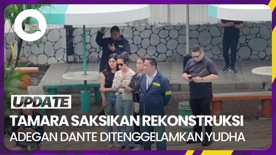 Ekspresi Tamara Lihat Rekonstruksi Adegan saat Yudha Tenggelamkan Dante