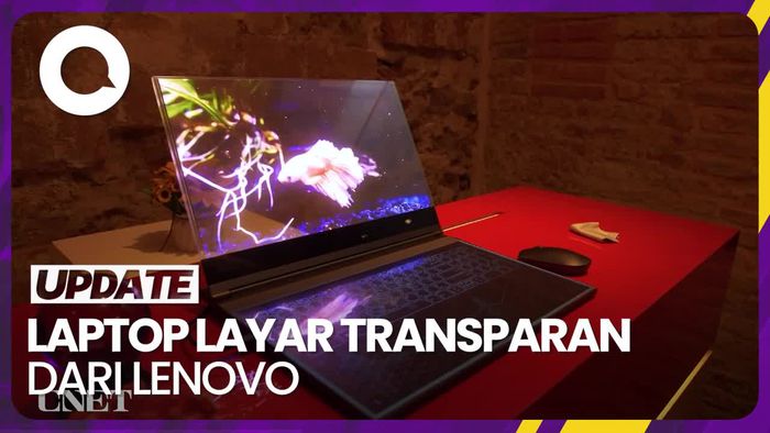 Lenovo Pamer Laptop Layar Transparan di MWC 2024
