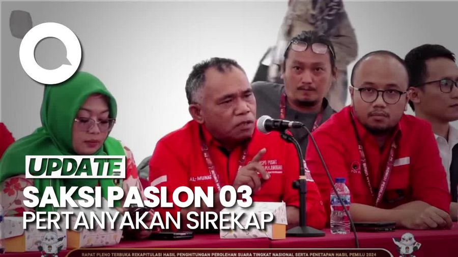 Saksi Paslon 03 Pertanyakan Sinkronisasi Data Sirekap di Rapat Pleno KPU