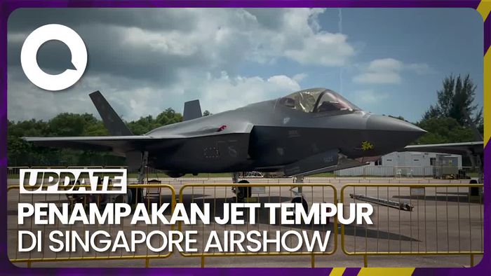 Canggih! Ini Dia Wujud Jet Tempur F35A di Singapore Airshow