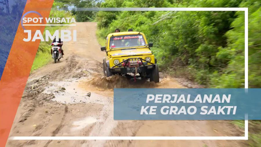 Naik Mobil Offroad Menuju Grao Sakti Jambi