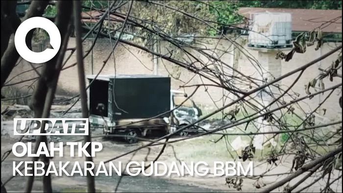 Polisi Temukan Puluhan Tandon di TKP Kebakaran Gudang BBM di Lampung