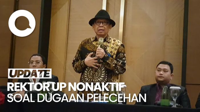 Terjerat Kasus Dugaan Pelecehan, Rektor UP Nonaktif: Sedih Saya!
