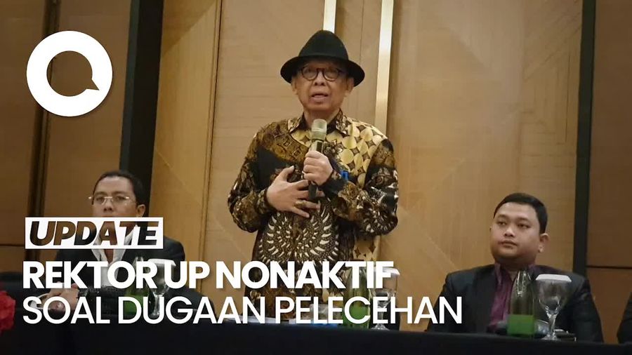 Terjerat Kasus Dugaan Pelecehan, Rektor UP Nonaktif: Sedih Saya!