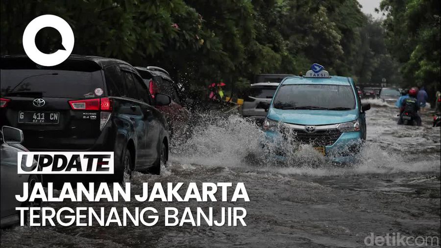 Banjir di Cempaka Putih, Kendaraan Dialihkan ke Jalur Cepat