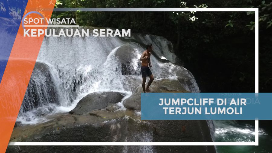 Pacu Adrenalin, Sensasi Cliff Jump di Air Terjun Lumoli, Kepulauan Seram 