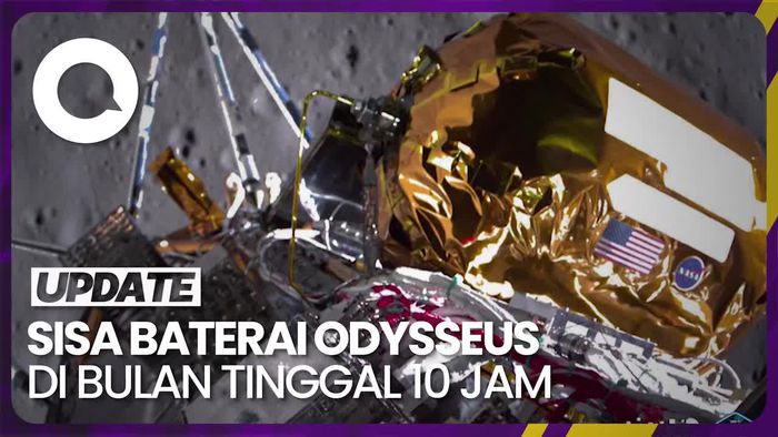 Robot Pendarat Odysseus Mulai Kehabisan Daya di Bulan