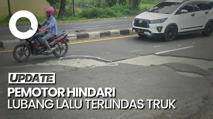Karyawan SPBU Tewas Terlindas Truk Kontainer di Pantura Demak