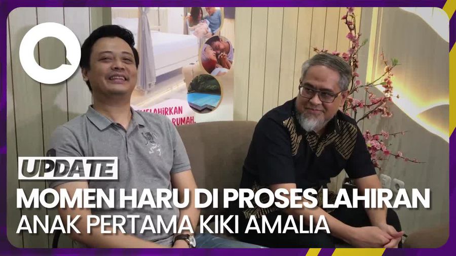 Suami Kiki Amalia Terharu saat Mengazani Anak Pertamanya