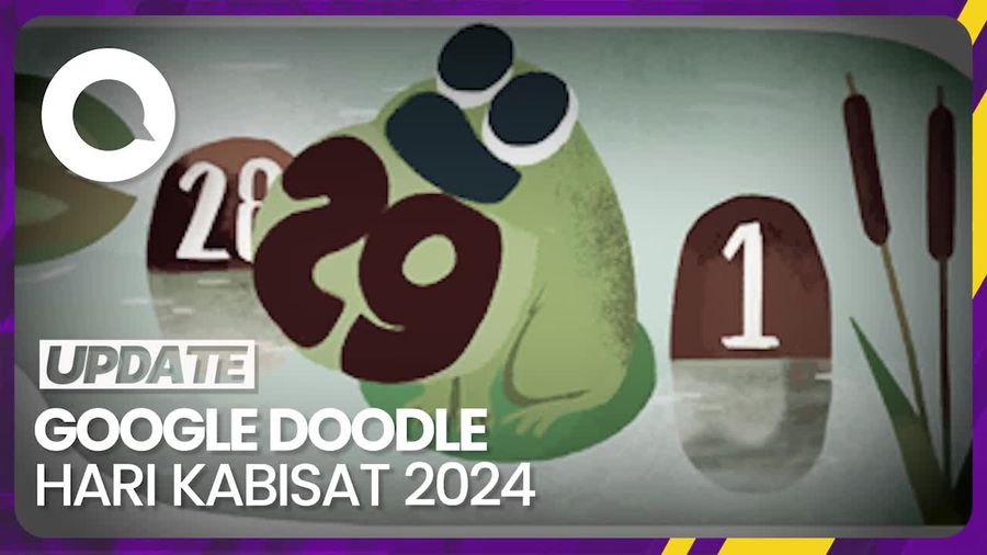 Google Doodle Katak Hijau Peringati Hari Kabisat di 29 Februari 2024