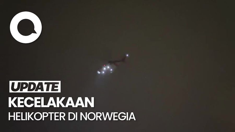 Helikopter Jatuh di Laut Norwegia, Satu Penumpang Tewas
