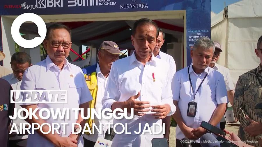 Jawaban Jokowi Saat Ditanya Kapan Ngantor di IKN